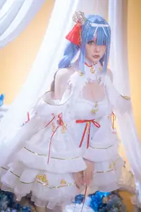 Coser Hoshilily's Azur Lane Janus Cosplay: Ethereal Beauty in a Dream-14