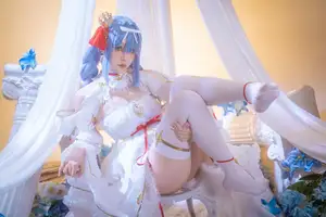 Coser Hoshilily's Azur Lane Janus Cosplay: Ethereal Beauty in a Dream-22