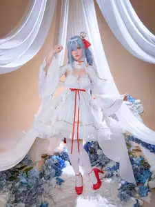 Coser Hoshilily's Azur Lane Janus Cosplay: Ethereal Beauty in a Dream-9