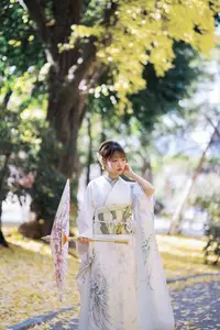 Elegant Kimono: Serene Asian Beauty with Traditional Japanese-6