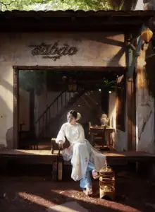 Graceful Vietnamese Woman: Timeless Traditional Charm 1000026935-7