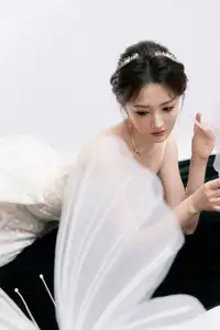 Ethereal Beauty: Model in Elegant Lace Wedding Gown | Chic Evening Dress Design-1