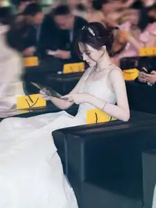 Ethereal Beauty: Model in Elegant Lace Wedding Gown | Chic Evening Dress Design-6