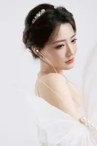 Ethereal Beauty: Model in Elegant Lace Wedding Gown | Chic Evening Dress Design-3