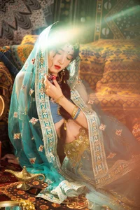 Elegant Portrait Series: YiTuYu Art Language Vol.9150 Featuring Model Dang Chu Jiao Ren Jia Xiao Tian Tian - Aesthetic Photography Collection-1