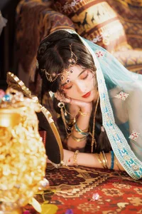 Elegant Portrait Series: YiTuYu Art Language Vol.9150 Featuring Model Dang Chu Jiao Ren Jia Xiao Tian Tian - Aesthetic Photography Collection-0