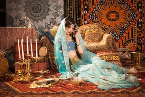 Elegant Portrait Series: YiTuYu Art Language Vol.9150 Featuring Model Dang Chu Jiao Ren Jia Xiao Tian Tian - Aesthetic Photography Collection-16