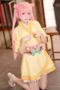 Stunning Kurama Koharu Cosplay by Lunananya from Senren Banka: A Visual Journey into Traditional Japanese Aesthetics and Elegant Miko Style-9